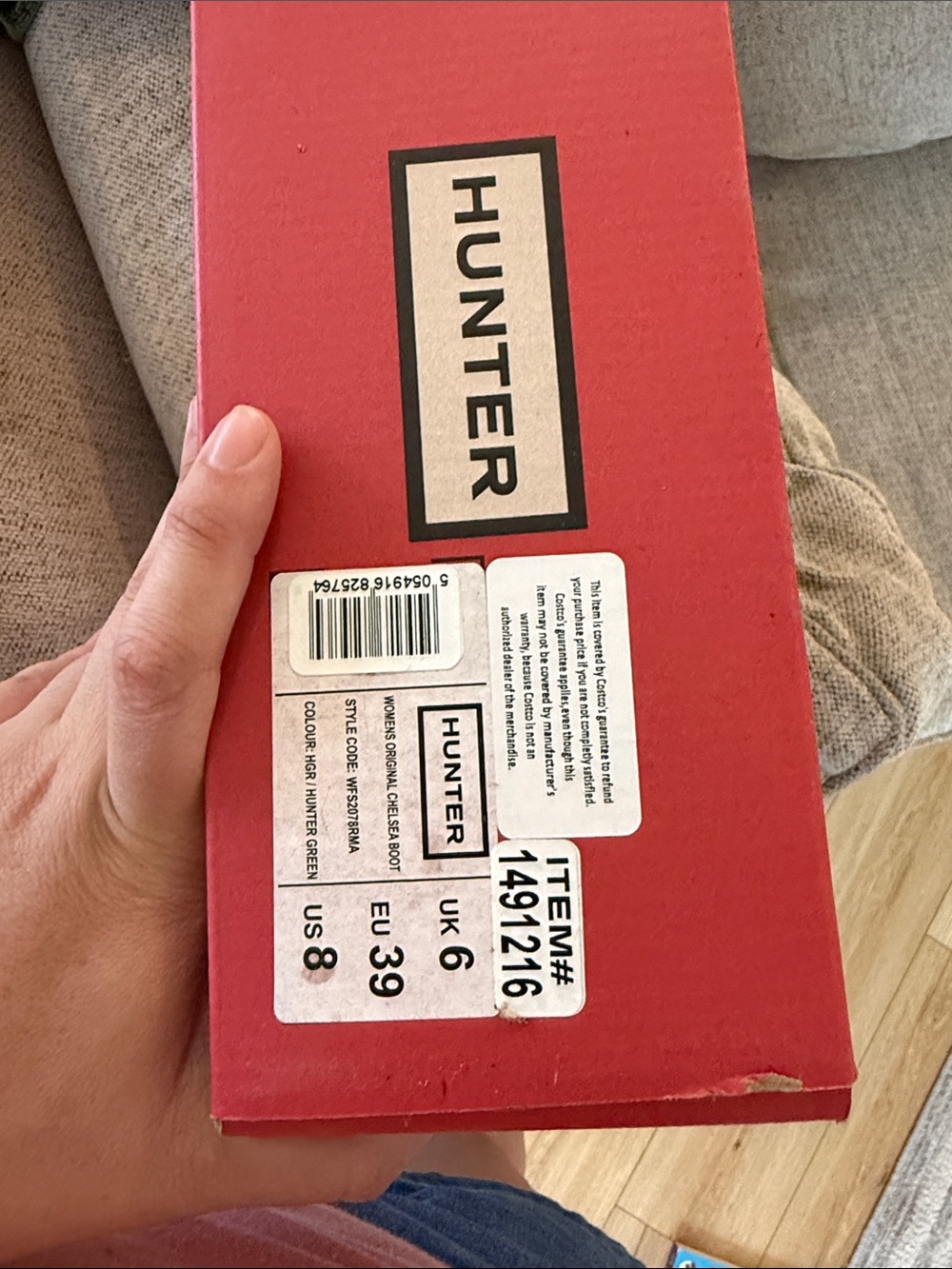 Hunter Dark Green Chelsea Rain Boots - Picture 5 of 6